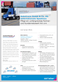 Referenz Hakotrans GmbH & Co. KG Internationale Spedition